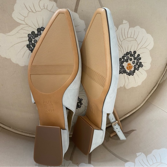Naturalizer Block Heel Slingback Lesley NIB Ocean Air Light Blue - Picture 8 of 9